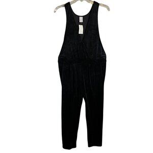 Tea Collection Black Velvet Jumpsuit Pants Women's Size 14